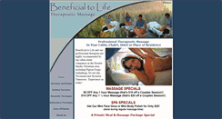 Desktop Screenshot of beneficialtolife.com